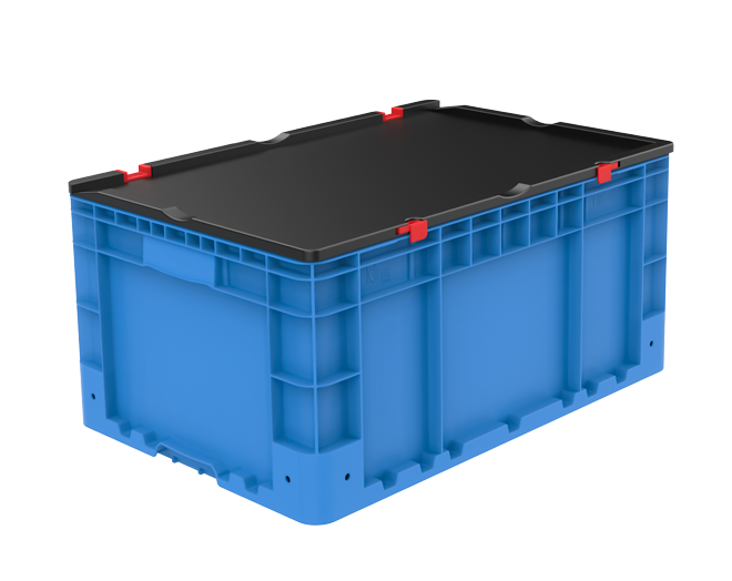 HK-4628-MK 400x600x295  Attached lid crate 