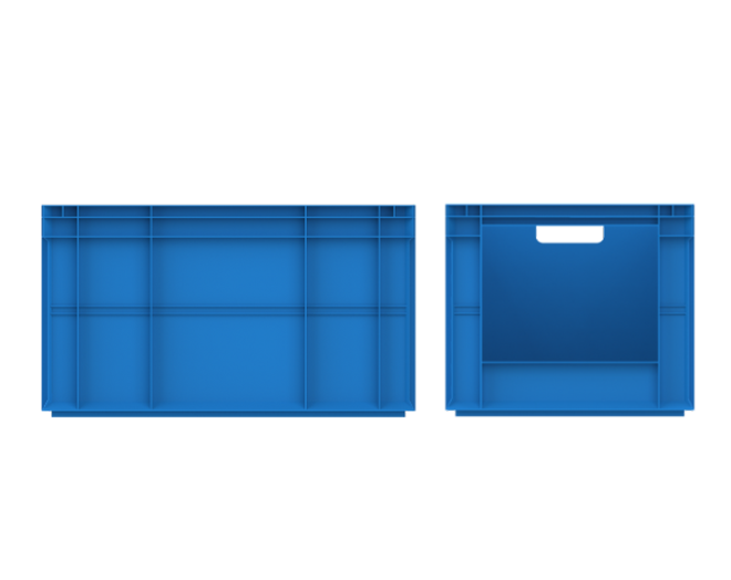 Plastic Carrying Crates - AX-3403 AVK Open Front Crate, open front