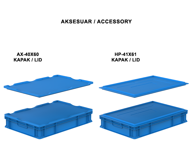 Plastic Carrying Crates - HP-1004 Closed Plastic Crate