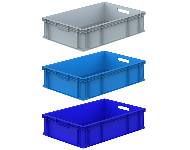 Plastic Carrying Crates - HP-1503 Closed Plastic Crate