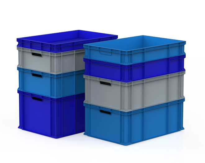 Plastic Carrying Crates - HP-6504 Closed Plastic Crate