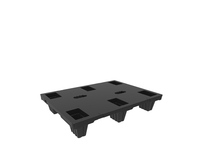 60-80 NSC Closed Deck Nestable Plastic Pallet 600x800 mm