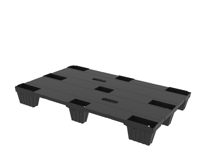 80–120 NSC Nestable Plastic Pallet with Closed Deck